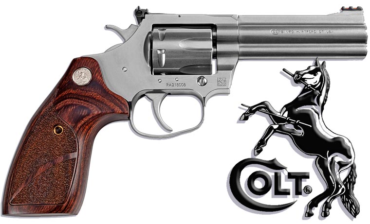 Colt King Cobra Target 357Mag 4.25" 6Rnd SS/Wood/Fiber Optic NEW SB4TS-img-1