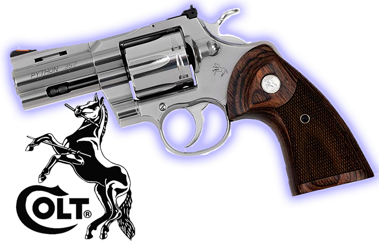 Colt Python 357MAG 3" Stainless/Walnut Revolver NEW SP3WTS-img-0