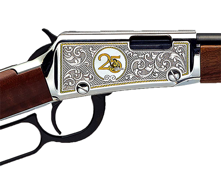 Henry 25th Anniversary Lever 22LR Engraved/Gold/Walnut Rifle NEW H001-25-img-1
