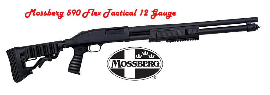 Mossberg 590 Flex Tactical 12G/3" 8R Adj/Stk Pistol Grip Shotgun NEW 51672-img-0