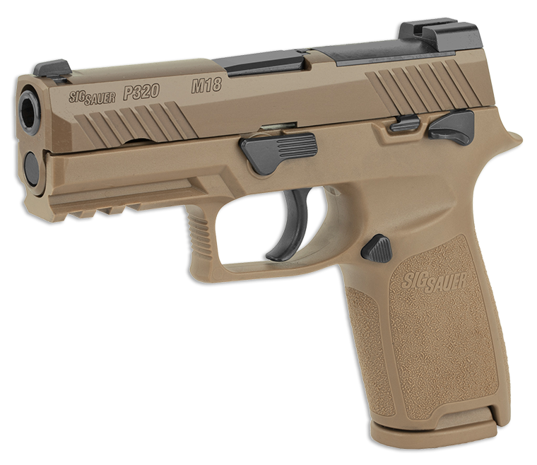 Sig P320 M18 9mm 17R+2/21R Mags Coyote Tan SIGLITE/NS/Opt Rdy !NEW!-img-1