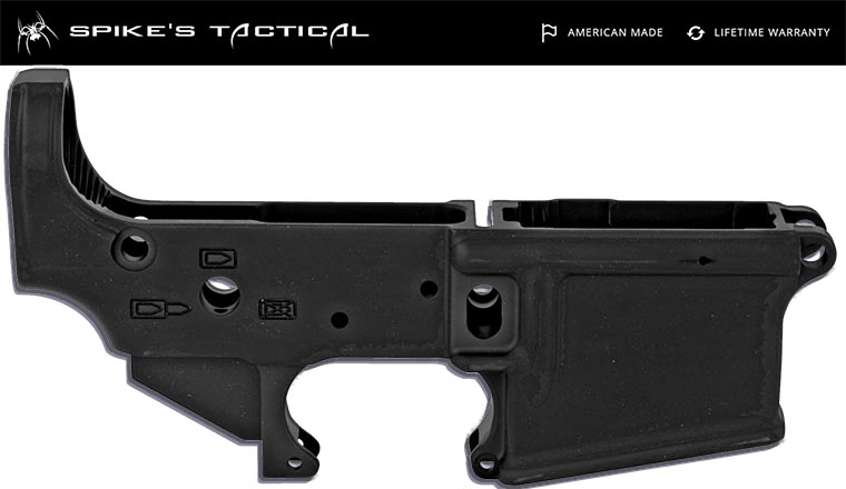 Spikes Tactical Spider AR15 Stripped Lower Receiver NEW STLS019-img-2